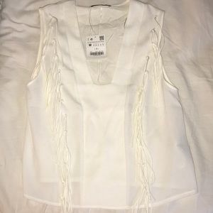 NWT Tassle Blouse
